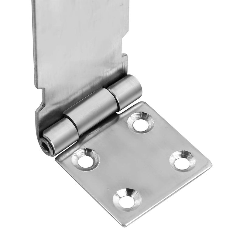 KINJOEK 4 PCS 5 Inch Door Hasp Latch Lock, Stainless Steel Security Clasp Padlock Latch Hardware, 4mm Extra Thick Door Gate Bolt Lock - Image 4